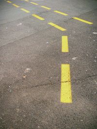 Road marking on road