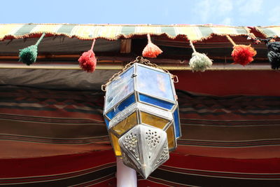 Low angle view of built structure against sky