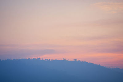 Low angle view of sky during sunset