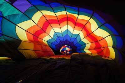 Close-up of hot air balloon