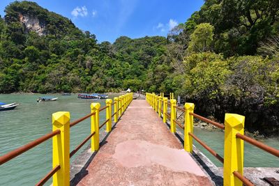 Jetty to the island in langkawi island, malaysia