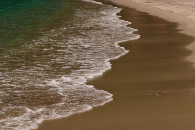High angle view of beach