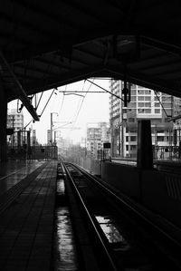 Railroad station platform