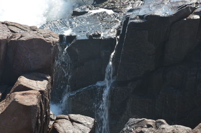 Panoramic view of waterfall