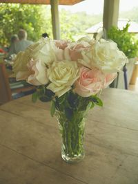 Close-up of flowers in vase