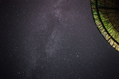 Low angle view of star field against star field