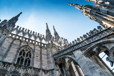 Low angle view of historical building against sky