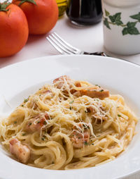 Close-up of food in plate