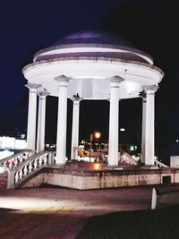 Illuminated historic building at night