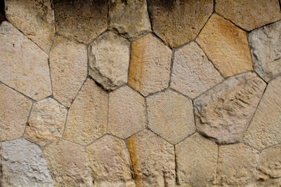 Close-up of stone wall