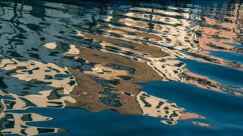 High angle view of swimming pool in lake