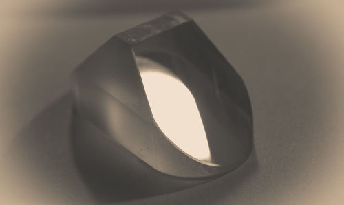 Close-up of circular object on wall