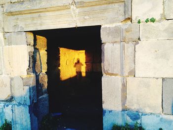 Brick wall with brick wall