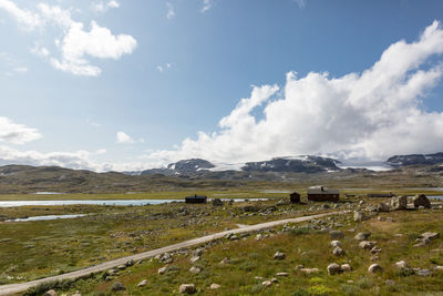 Scenic view of landscape against sky