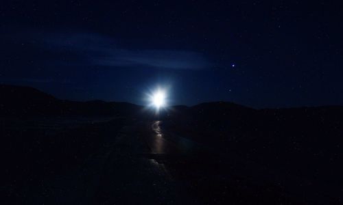 Scenic view of moon at night