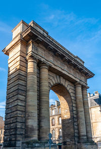 Low angle view of historical building against sky