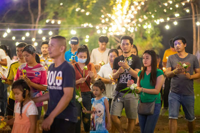 Group of people standing outdoors