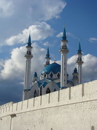 Low angle view of building against sky