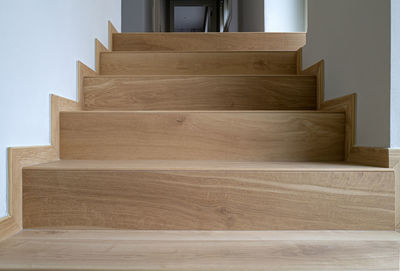 Low angle view of staircase at home