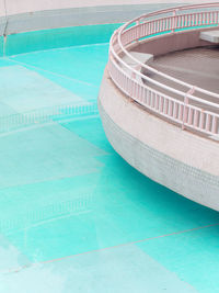 High angle view of swimming pool