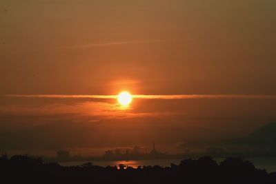 Scenic view of sunset sky