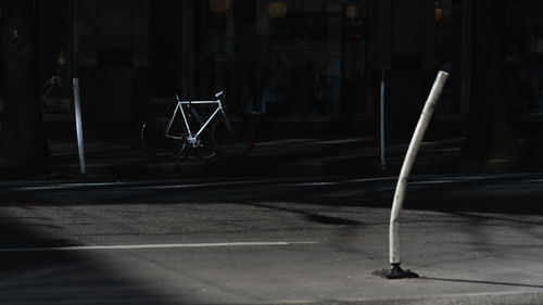 View of street light on road