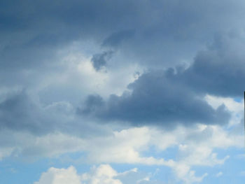 Low angle view of clouds in sky