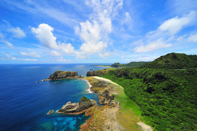 Panoramic view of sea against sky