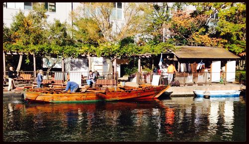 Boats in sea