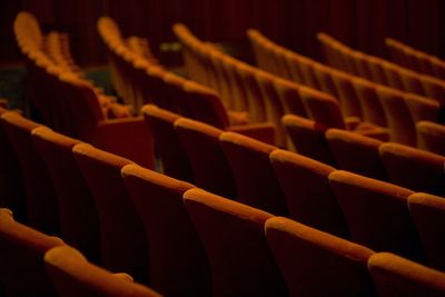 Empty seats in theater