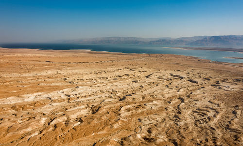 Scenic view of the aris climate around dead sea