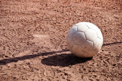 Soccer ball on field