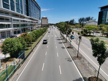 View of city street