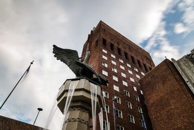 Low angle view of building against sky