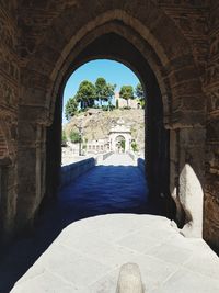 Archway of historical building