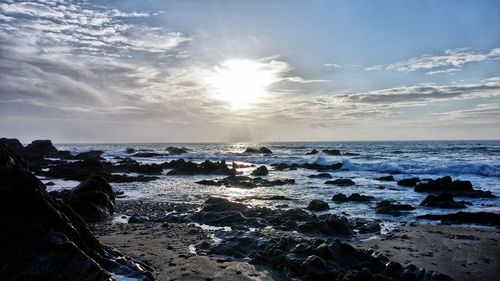 Scenic view of sea against sky