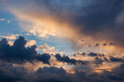 Low angle view of clouds in sky