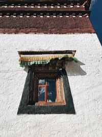 High angle view of building roof