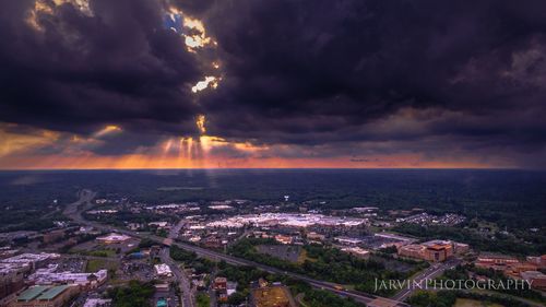 City at sunset