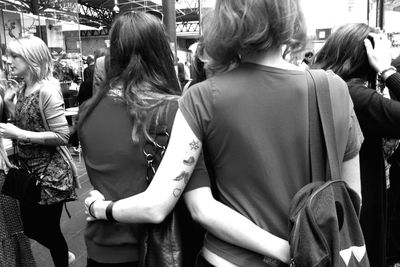 People standing in park