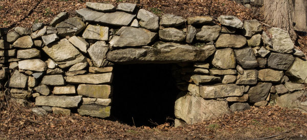 Close-up of stone wall