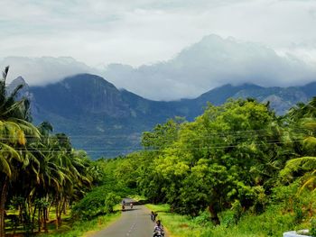 Road passing through mountains