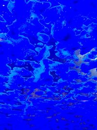 Full frame shot of blue water surface