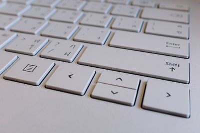 Close-up of computer keyboard