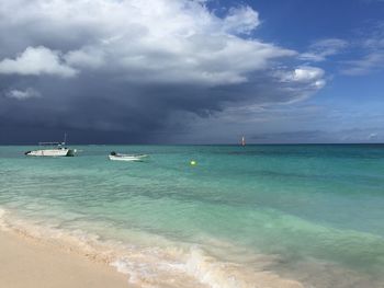 Scenic view of sea against sky