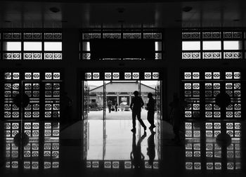 People at subway station