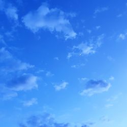 Low angle view of clouds in sky