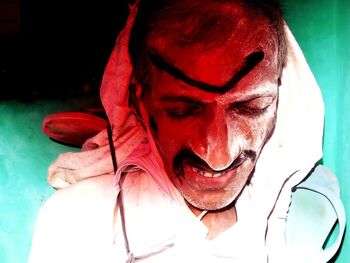 Close-up portrait of young man