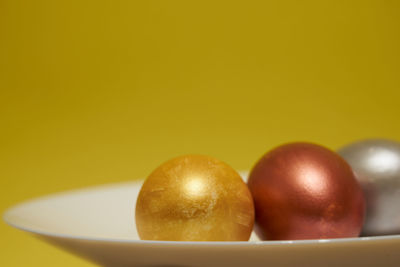 Close-up of fruits on table