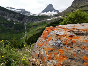 Scenic view of land against sky